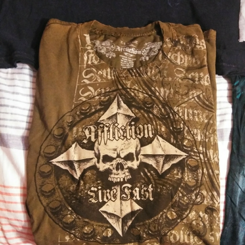 Affliction t shirts
